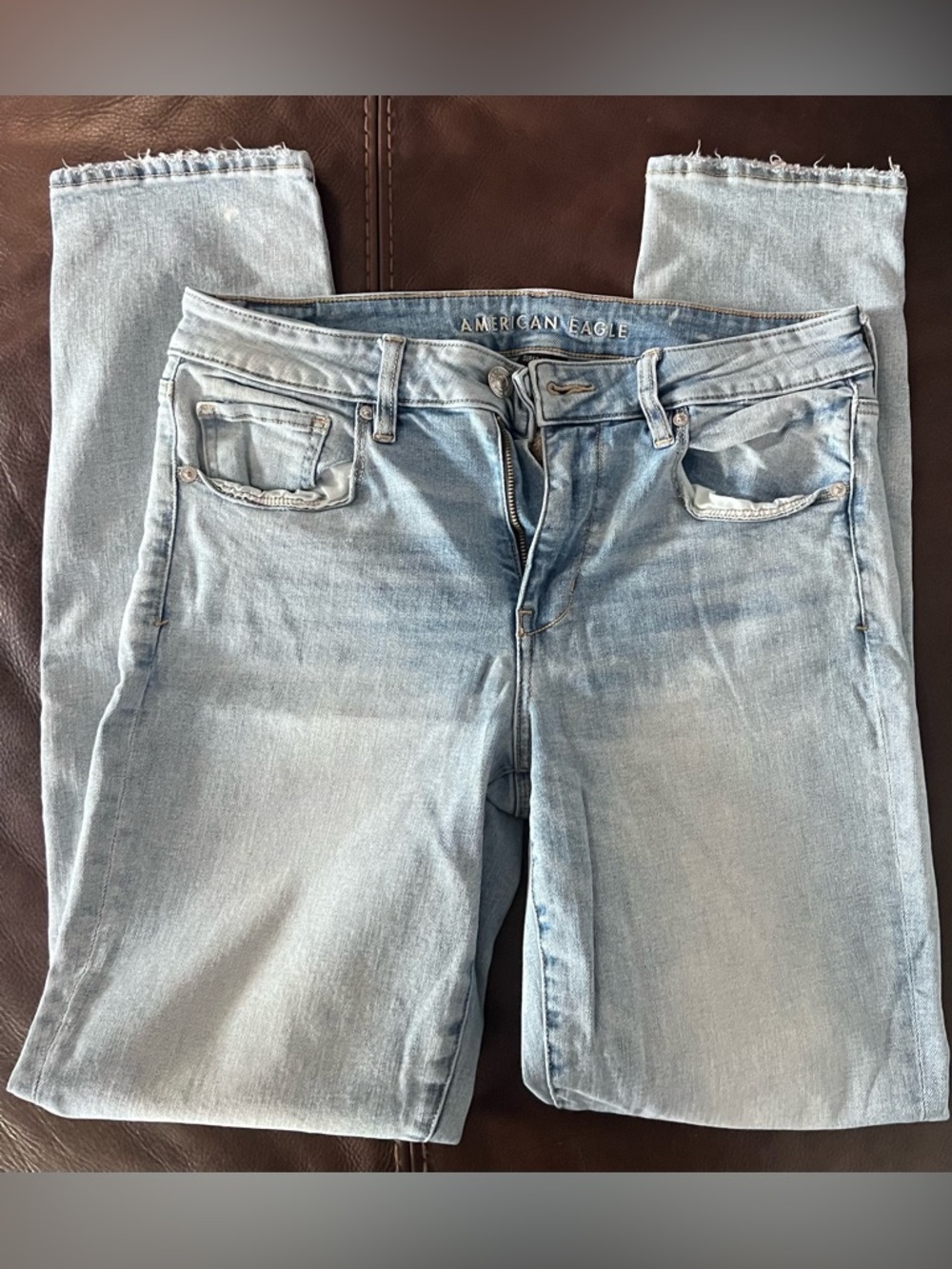 SOLD***American Eagle straight leg jeans size 12 long